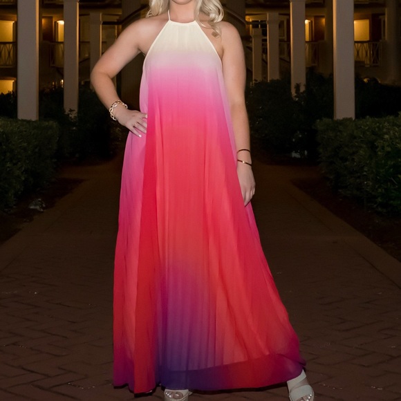 Ombré Backless Maxi Dress, M - Picture 8 of 8